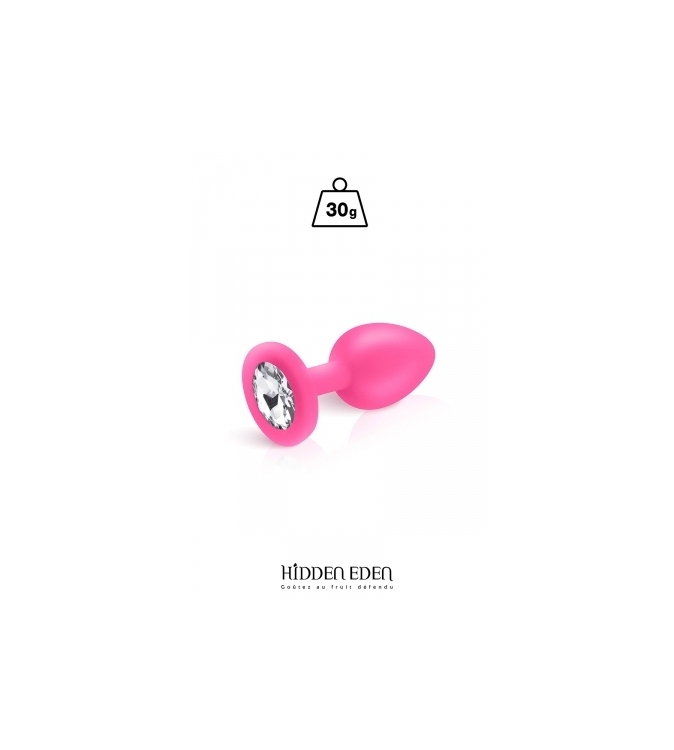 Plug bijou silicone rose S - Hidden Eden