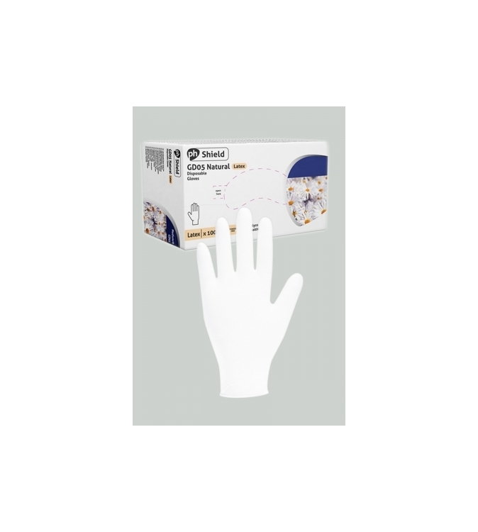 100 gants chirurgicaux en latex blanc