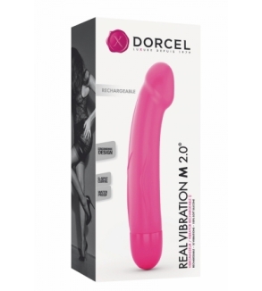 Vibro rechargeable Real Vibration rose M 2.0 - Dorcel