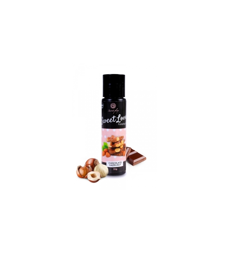 Lubrifiant comestible chocolat-noisette - 60ml