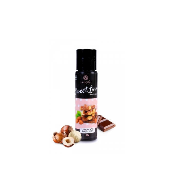 Lubrifiant comestible chocolat-noisette - 60ml