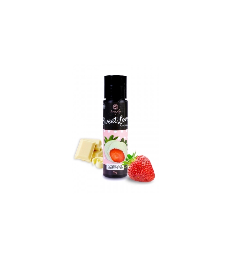 Lubrifiant comestible fraise & chocolat blanc - 60ml