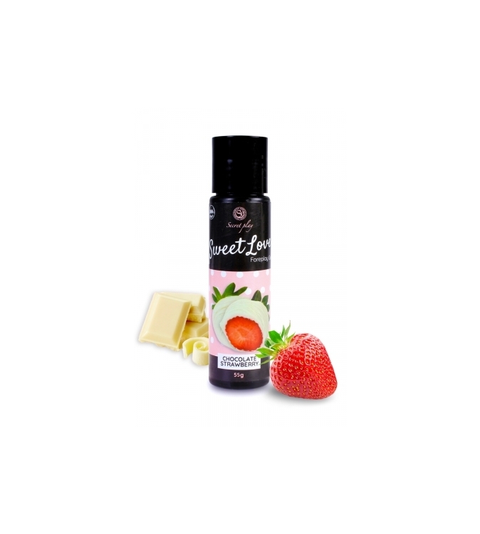 Lubrifiant comestible fraise & chocolat blanc - 60ml