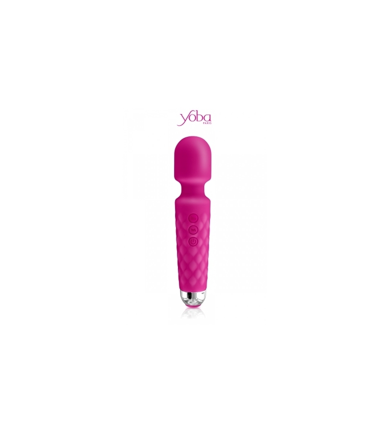 Vibro Love Wand rechargeable rose - Yoba