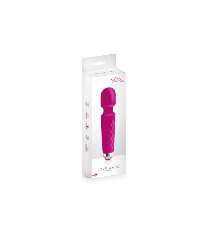 Vibro Love Wand rechargeable rose - Yoba