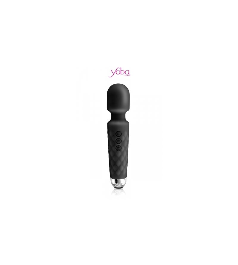 Vibro Love Wand rechargeable noir - Yoba