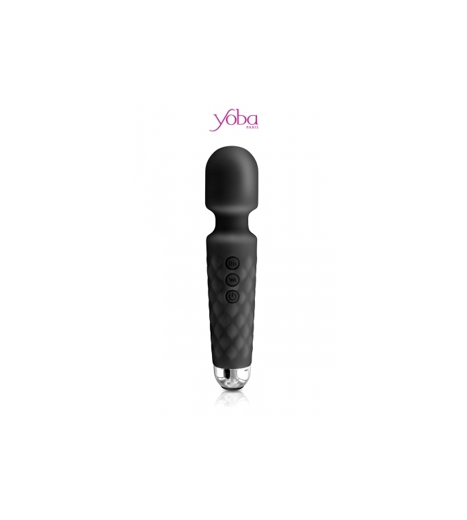 Vibro Love Wand rechargeable noir - Yoba