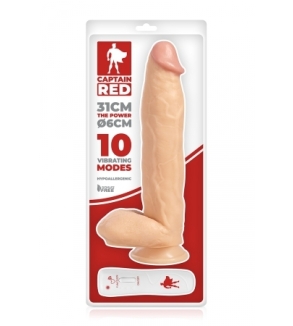 Vibro XXL The Power 31 x 6 cm - Captain Red