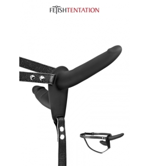 Double gode ceinture noir - Fetish Tentation