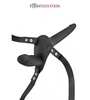 Double gode ceinture noir - Fetish Tentation