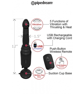 Plug anal va-et-vient télécommandé Vibrating Ass Thruster