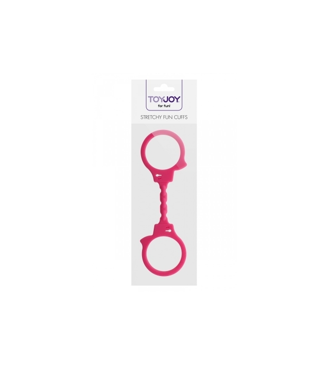 Menottes silicone stretchy - rose