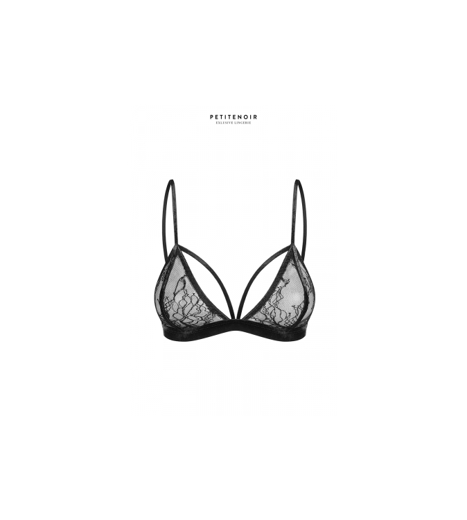 Soutien-gorge triangle dentelle et velours