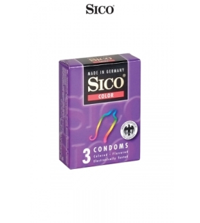 3 préservatifs Sico COLOUR