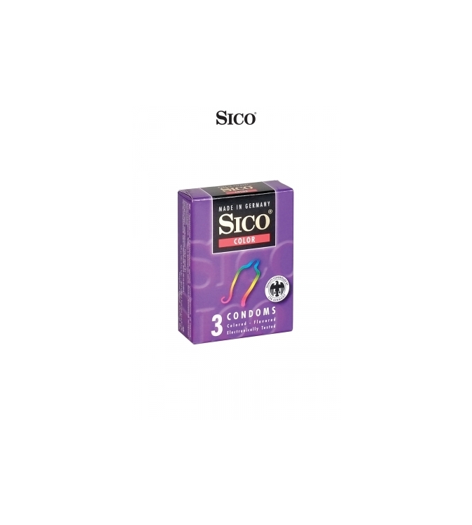 3 préservatifs Sico COLOUR