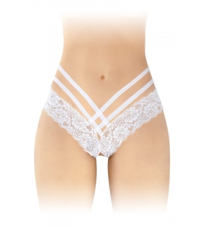 Tanga ouvert Anne - blanc