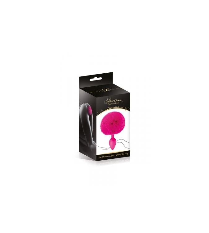 Plug queue de lapin - fuchsia