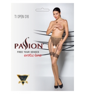 Collants ouverts TI016 20 deniers - beige