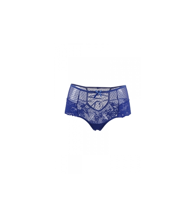 Tanga sexy bleu à laçage