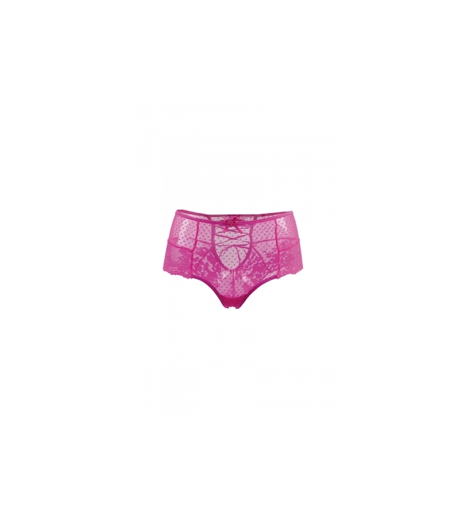 Tanga sexy rose à laçage