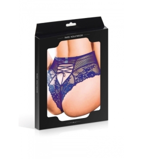 Tanga sexy noir à laçage