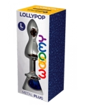 Plug bijou Lollypop bleu L - Wooomy