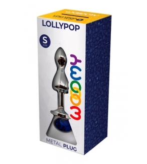 Plug bijou Lollypop bleu S - Wooomy