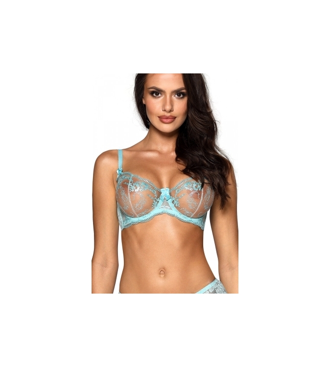 Soutien-gorge dentelle bleu V-10131 - Axami