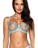 Soutien-gorge dentelle bleu V-10131 - Axami