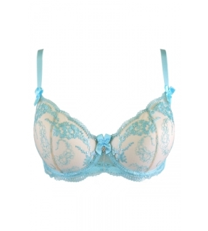 Soutien-gorge dentelle bleu V-10131 - Axami