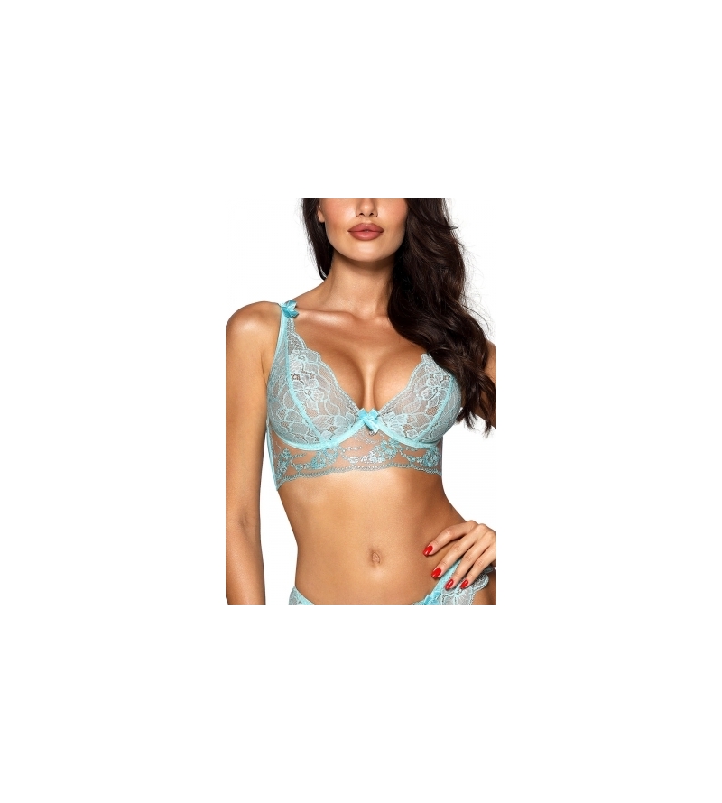 Soutien-gorge dentelle bleu V-10121 - Axami