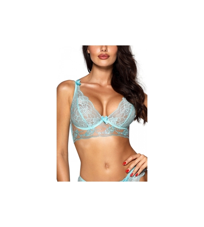 Soutien-gorge dentelle bleu V-10121 - Axami