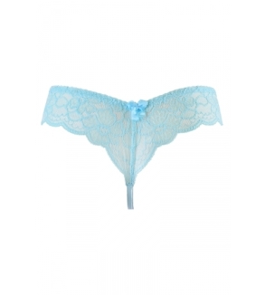 String tanga bleu V-10128 - Axami