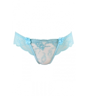 String tanga bleu V-10128 - Axami