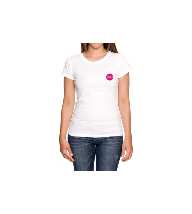 Tee-shirt  J&M blanc - spécial  femme