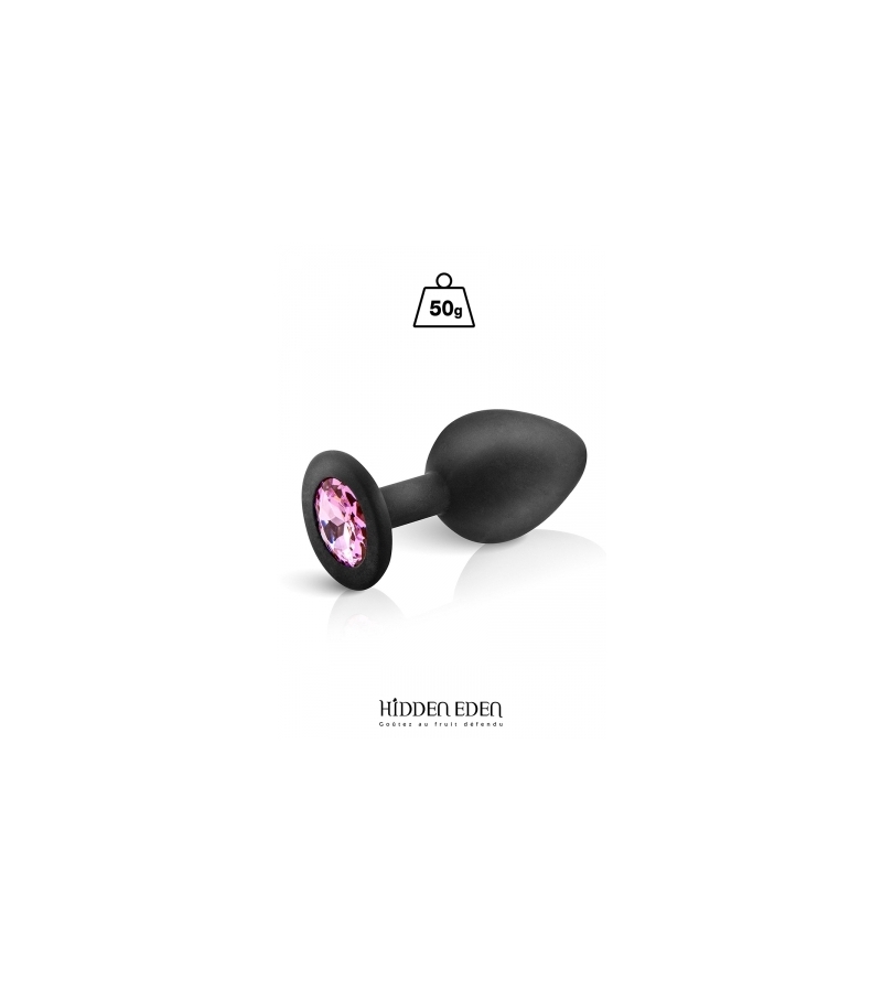 Plug bijou silicone noir M - Hidden Eden