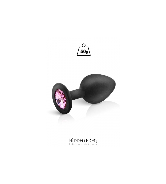 Plug bijou silicone noir M - Hidden Eden