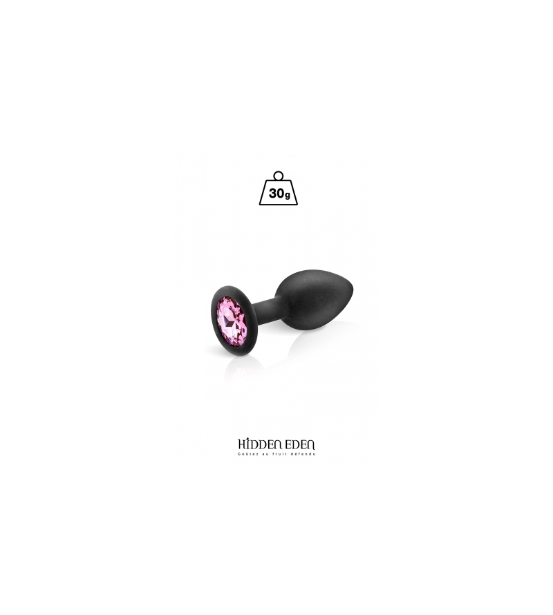 Plug bijou silicone noir S - Hidden Eden