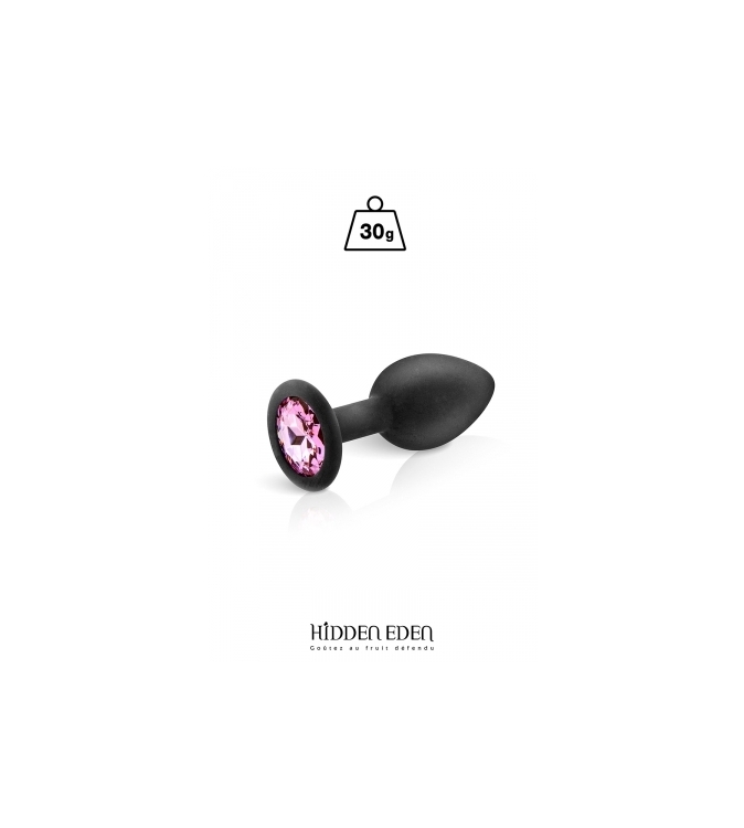 Plug bijou silicone noir S - Hidden Eden